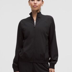 Lululemon Adapted State perforated track jacket black